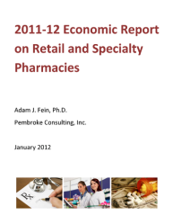 2011-12 Economic Report on Retail and Specialty Pharmacies